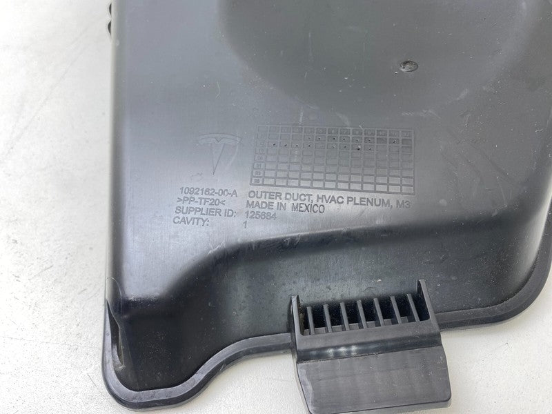 ⭕ 17-23 Model 3 Thermal Heater Cabin HVAC Inlet Plenum Inner Duct 1092