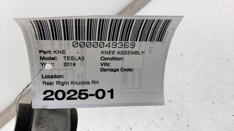 1044416 00 F 2017-2023 Tesla Model 3 Rear Right Suspension Knuckle Spindle w/ Shield & Hub RH