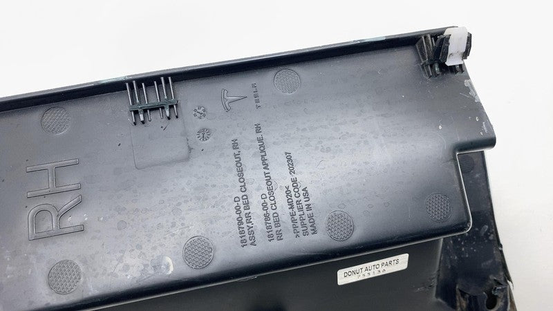 2024 Tesla Cybertruck Rear Passenger Side Closeout Panel Trim RIght 18