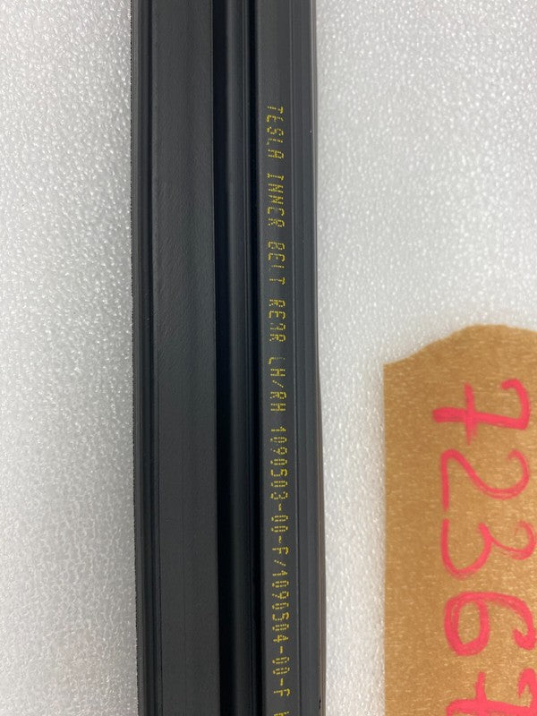 ⭕ 17-23 Model 3 Rear Driver Door Window Inner Belt Rubber Seal Left 10