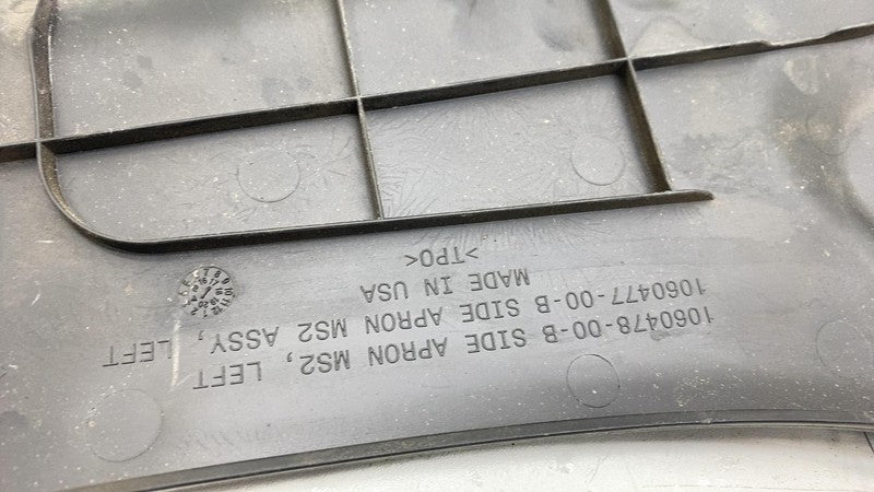 ⭕ 16-20 Model S Front Driver Side Under Hood Apron Trim Panel Left 106