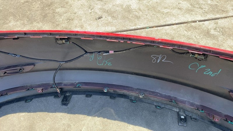 ⭕ 2017-2022 Tesla Model 3 Rear Bumper Cover w/ Park Sensor & Harness Red - PPMR