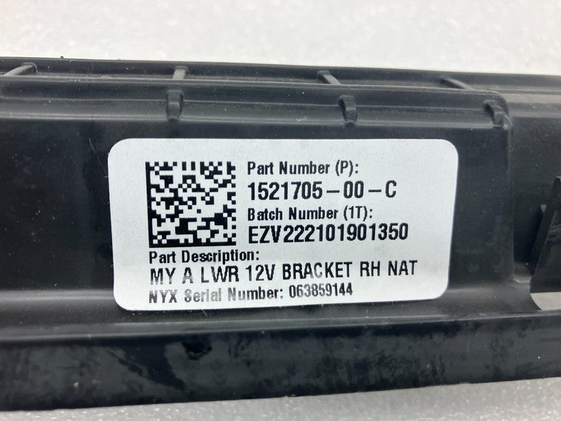 152170500C ⭕ 20-24 Model Y Front Passenger Bumper A-Lower 12V Bracket Right RH 1521705-00-C