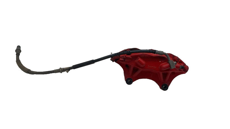 ⭕ 2016-2020 Tesla Model X Front Driver Side Caliper Red w/ Brake Hose 