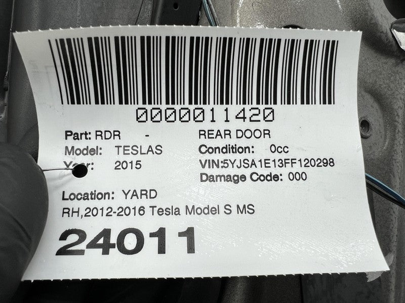 ⭕2012-2015 Tesla Model S Rear Passenger Door Shell Panel Right RH Assy