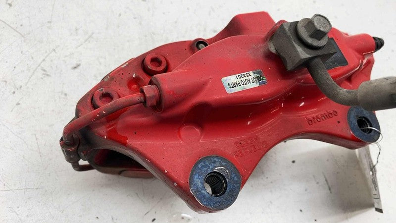 ⭕ 2012-2020 Tesla Model S Rear Driver Side Caliper Red w/ Brake Hose L