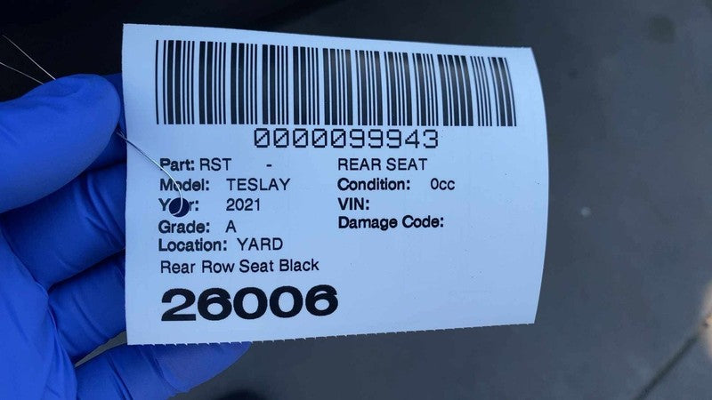⭕ 2020-2024 Tesla Model Y Rear 2nd Row Seat Upper & Lower Cushion Blac