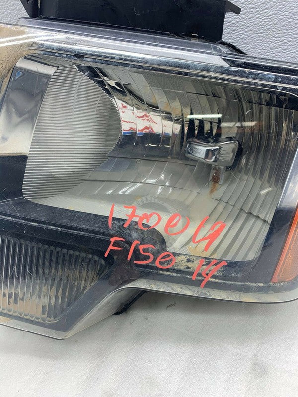 ⭕09-14 Ford F-150 Front Driver Side Halogen Headlight Head Lamp Left 1