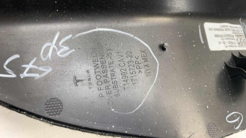 171572320D ⭕24-25 Tesla Model 3 Passenger Side Lower Dash Footwell Cover Right 1715723-20-D