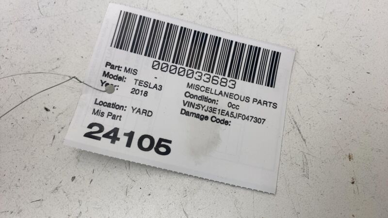 107974400C 17-23 Model 3 Y Front Left / Right Door Audio System Woofer Speaker 1079744-00-C
