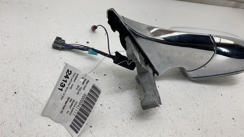 ⭕12-15 Tesla Model S Left Exterior Rear View Door Mirror White PPSW 60