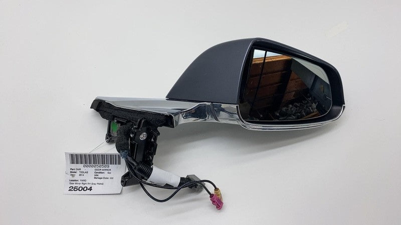 104131800A 2012-2020 Tesla Model S Front Right Exterior Rear View Door Mirror RH Gray PMNG