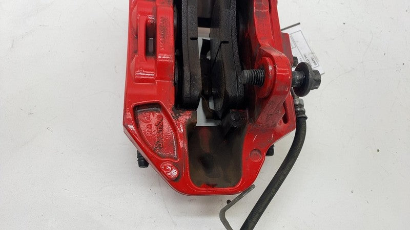 1044641 00 F ⭕ 2017-2023 Tesla Model 3 Front Performance Brake Caliper Red Left 1044641-00-F