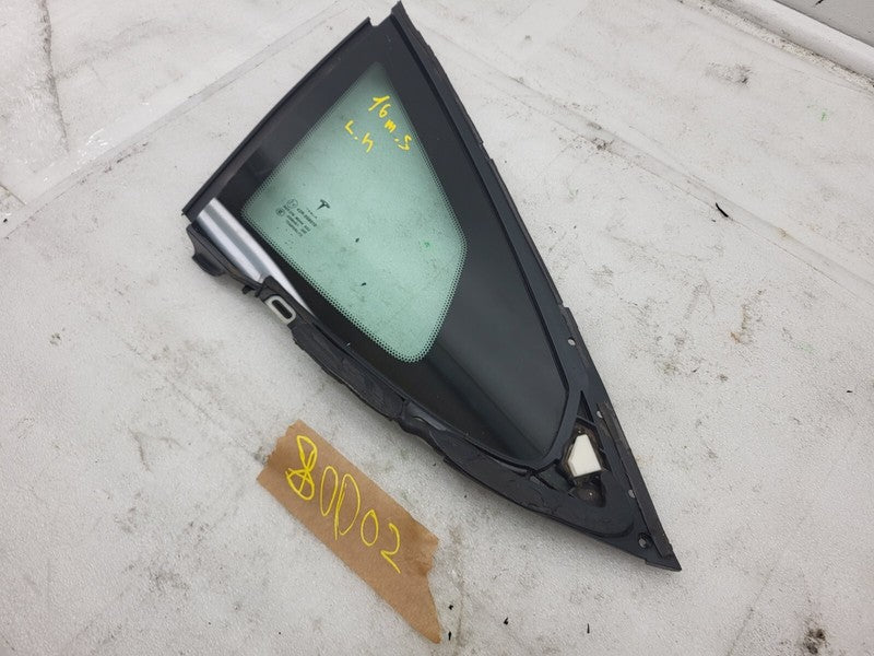 E6 43R-008010 ⭕ 2012-2020 Tesla Model S Rear Driver Side Quarter Fixed Glass Left LH Assembly