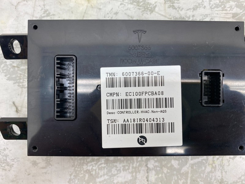 600736600E ⭕ 12-20 Model S X A/C Heater Climate Control HVAC Controller Module 6007366-00-E