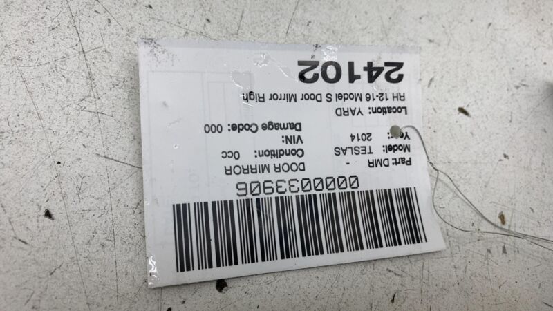 1041318-00-A ⭕12-15 Model S Front Right Exterior Rear View Door Mirror Blue PMMB 1041318-00-A
