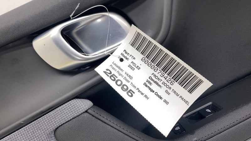 31696476 ⭕ 2021-2024 Polestar 2 Front Right Interior Door Panel Trim Cover Black 31696476