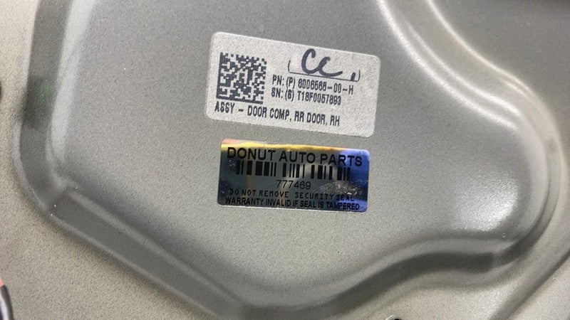 ⭕ 2016-2020 Tesla Model S Rear Passenger Side Door Shell Panel Right G