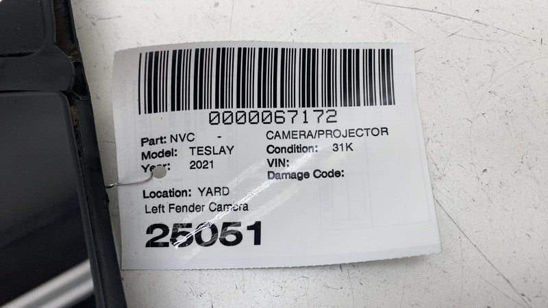 150688500G ⭕ 20-23 Model Y Left Exterior B-Pillar Applique Trim w/ Camera LH 1506885-00-G