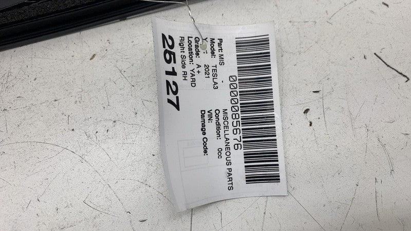 1100441-00-E ⭕17-23 Model 3 Right B-Pillar Applique Glass Trim Molding w/ Camera 1100441-00-E