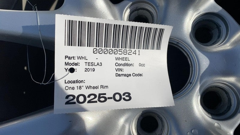 ⭕ 2017-2020 Tesla Model 3 M3 Alloy Wheel Rim Silver 18x8.5J+40MM 10442