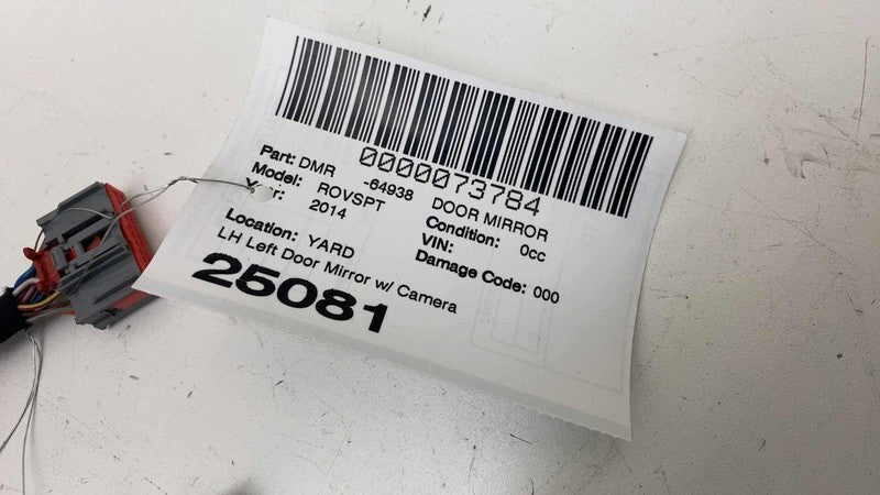 ⭕ 2014 2015 Range Rover Sport Left Exterior Rear View Door Mirror Whit