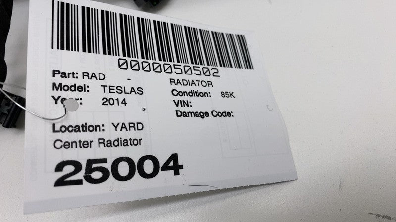 1007256 00 K 2012-2015 Tesla Model S MS Radiator Shutter Air Duct Center Intake Grille Assy