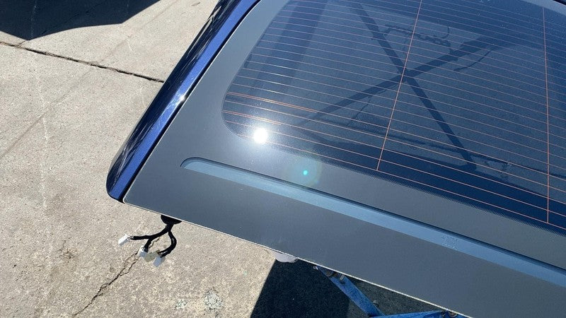 ⭕12-15 Model S Liftgate Trunk Lid Tailgate Hatch Shell Blue PMMB w/ Window Glass