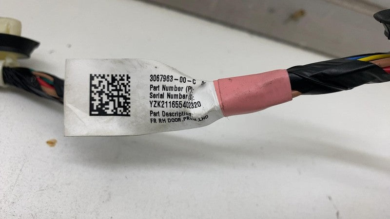 306796300C 17-23 Tesla Model 3 Front Right Door Wiring Harness Cable Wire Loom 3067963-00-C