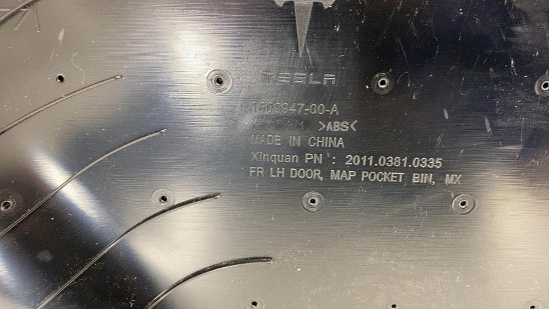 1609947-00-A ⭕ 21-24 Model X Front Left Door Panel Trim Card Cover w/ Molding LH 1609947-00-A