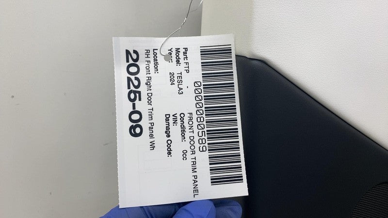 1776743-10-B ⭕ 24-25 Model 3 Front Passenger Highland Door Panel Trim Card Right 1776743-10-B