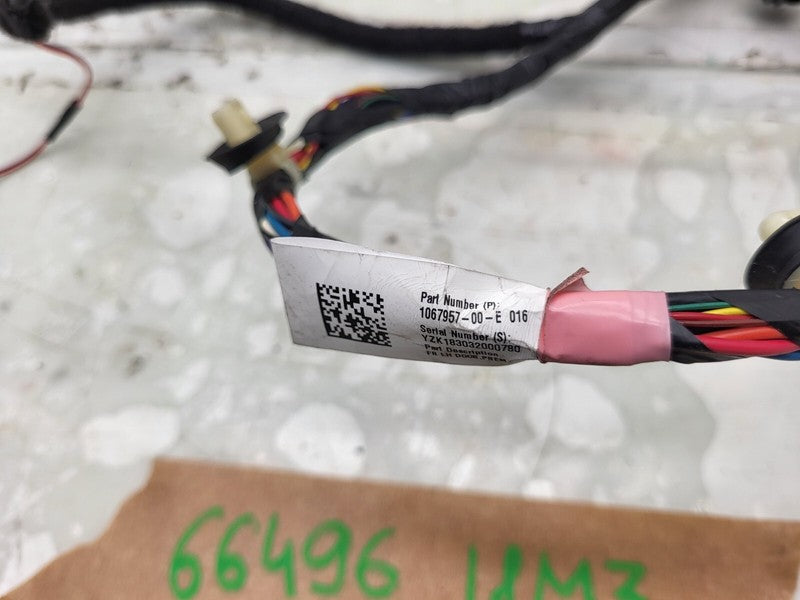 106795700E ⭕ 2017-2019 Tesla Model 3 Front Left Door Wiring Harness Cable Wire 1067957-00-E