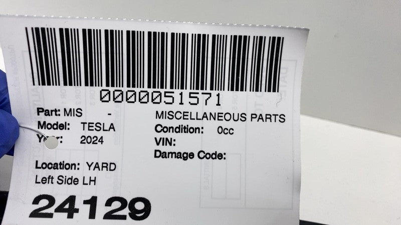 2024 Tesla Cybertruck Rear Driver Side Upper Truck Bed Side Wall Panel