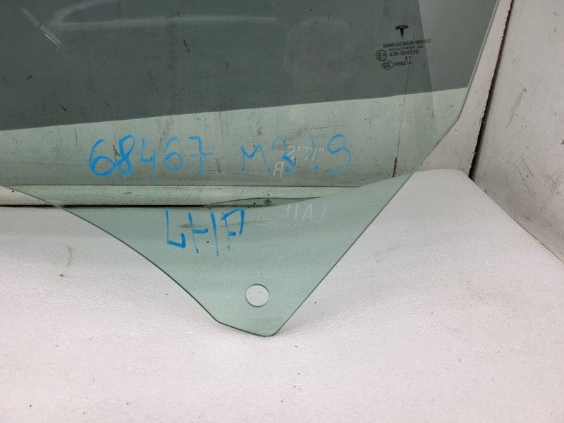 43R-004530 ⭕ 2017-2019 Tesla Model 3 Front Driver Side Door Window Glass Left (Single Pane)