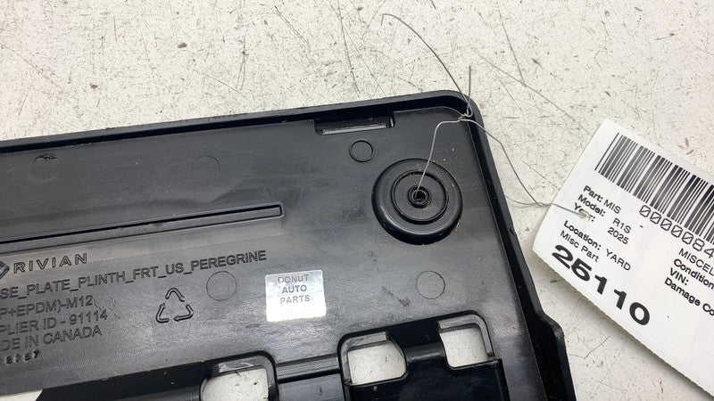 PT00777205 D ⭕ 25 Rivian R1S Front License Plate Bracket Holder Plinth Peregrine PT00777205-D
