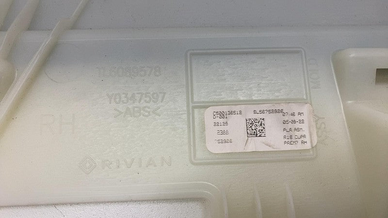 C600136512D 2022-2024 Rivian R1S Rear Passenger Right C-Pillar Upper Trim Cover Panel Black