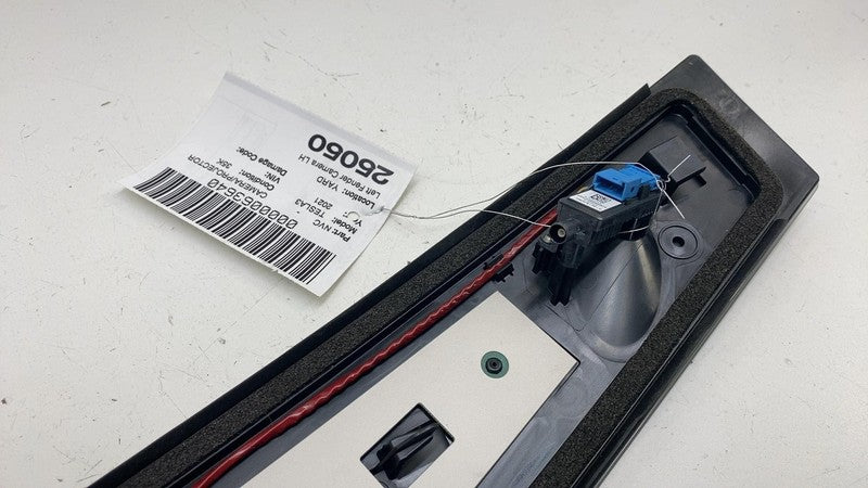 110043700E ⭕ 2017-2023 Tesla Model 3 Left B-Pillar Applique Glass Trim Molding 1100437-00-E