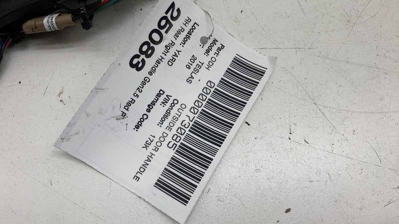 ⭕ 2016-2017 Tesla Model S Rear Exterior Door Handle Outer Right RH 100