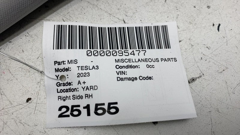 ⭕ 17-23 Tesla Model 3 Front Passenger Side Windshield Sun Visor Sunvis