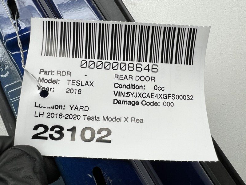 ⭕2016-2024 Tesla Model X Rear Left Driver Falcon Door Shell Panel LH B