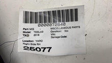 ⭕17-23 Model 3 Right B-Pillar Applique Glass Trim Molding w/ Camera 1100441-00-B