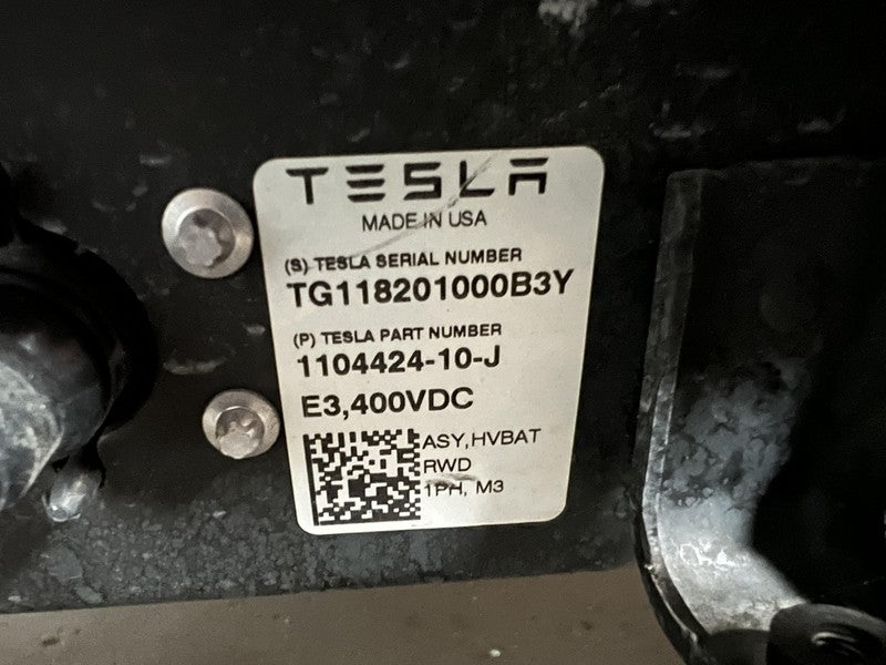 1091596-00-G 2017-2020 Tesla Model 3 M3 Battery Module Long Range RWD 41k ml 1091596-00-G