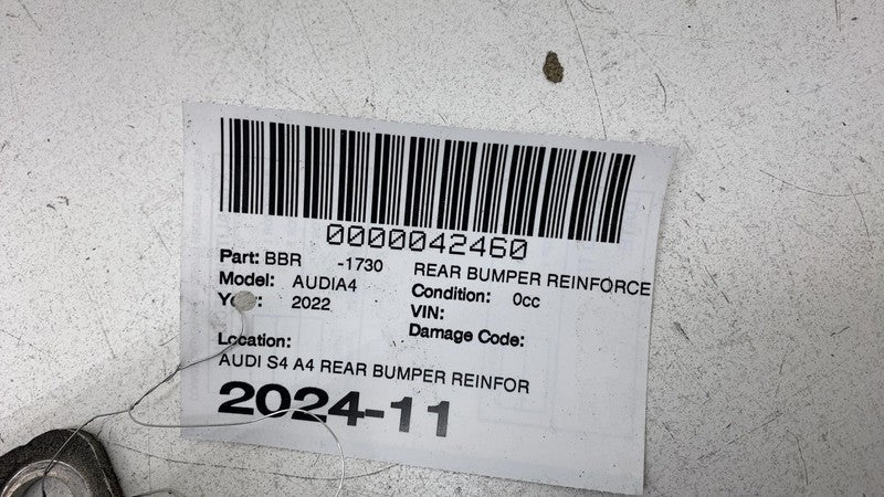 ⭕ 2017-2024 Audi S4 A4 Rear Bumper Reinforcement Carrier Impact Bar Assembly OEM