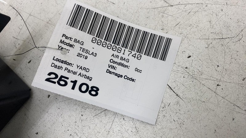 107782300F ⭕ 2017-2023 Tesla Model 3 M3 Front Passenger Side Dash Airbag Right 1077823-00-F