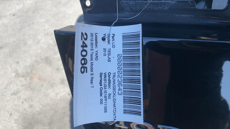 ⭕ 2012-2015 Tesla Model S Rear Tailgate Hatch Panel & Liftgate Glass B