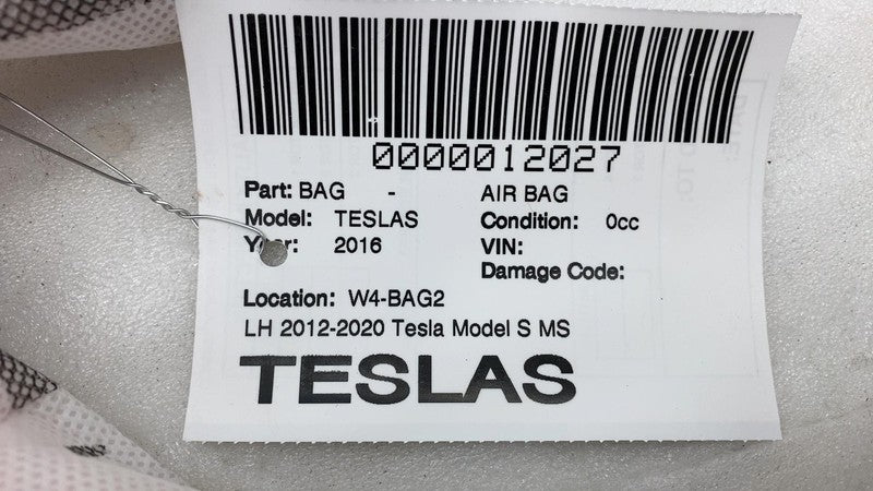 ⭕ 12-20 Tesla Model S Driver Side Roof Curtain Safety Airbag Left 1005