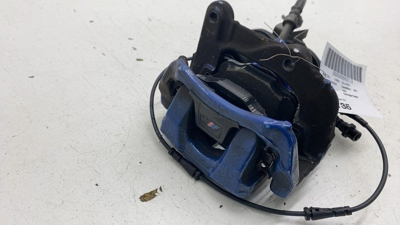 ⭕ 2017 BMW 540i Rear Passenger Caliper w/ Brake Hose Line Right RH Blu