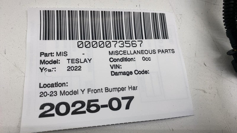 ⭕ 2020-2023 Tesla Model Y Front Bumper Wire Wiring Harness Suit w/ Fog