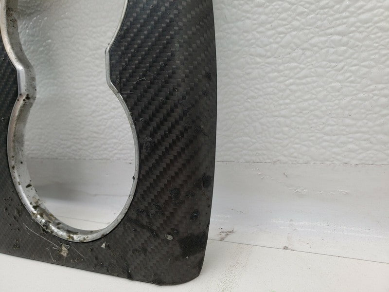 ⭕16-20 Model X MX Center Console Cup Holder Bezel Trim Carbon Fiber 10