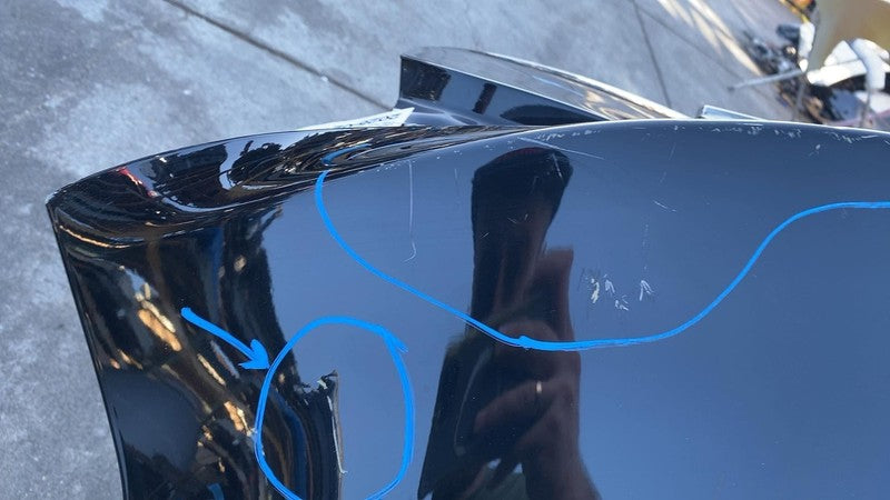 2017-2020 Tesla Model 3 M3 Rear Trunk Decklid Shell Panel Assembly Bla